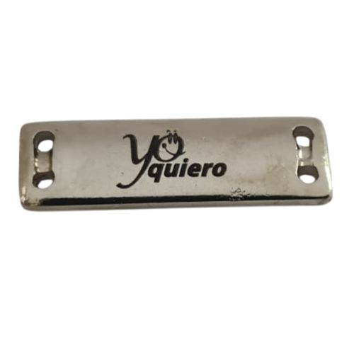 Elquetas metálicas grabadas